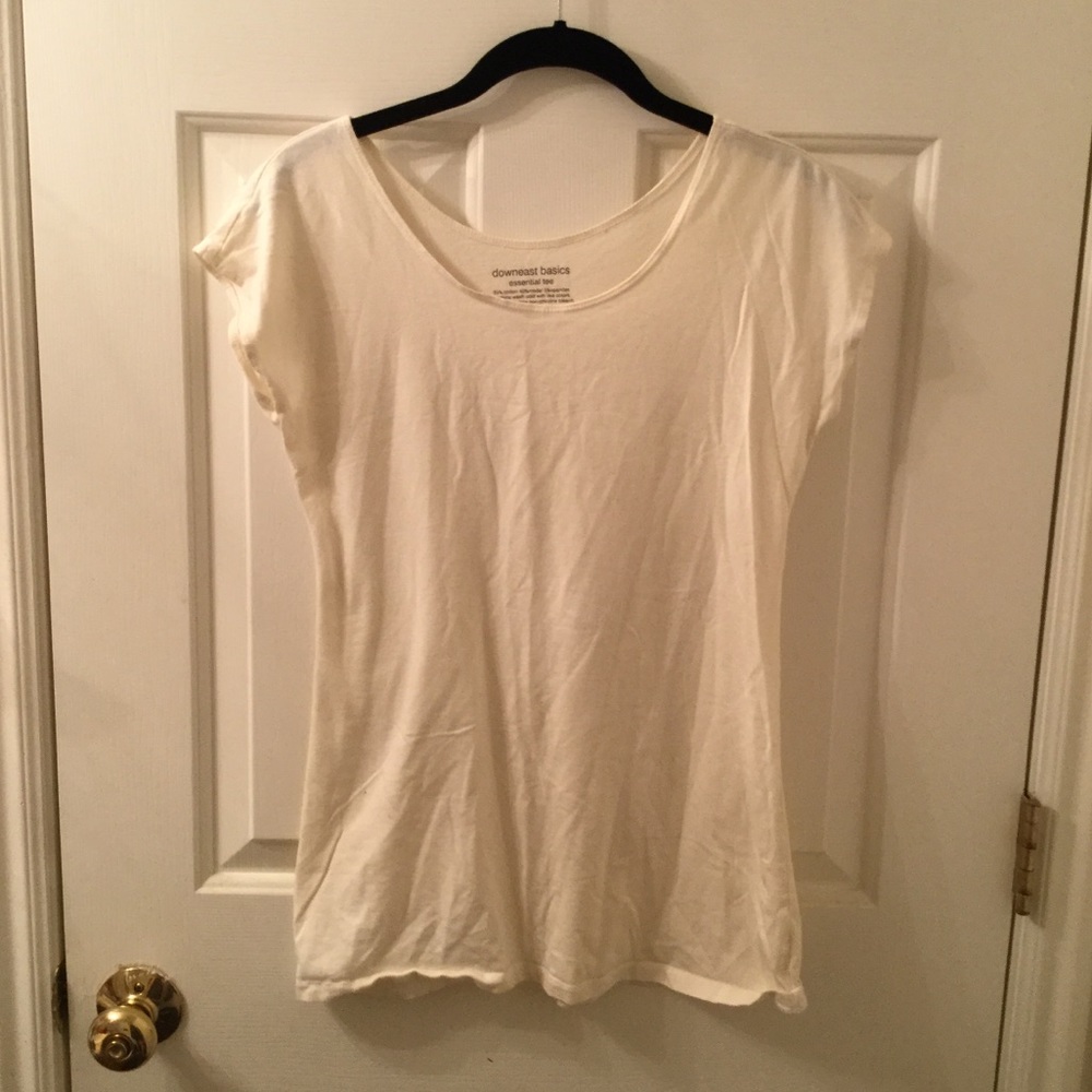 Cream Layering Tee